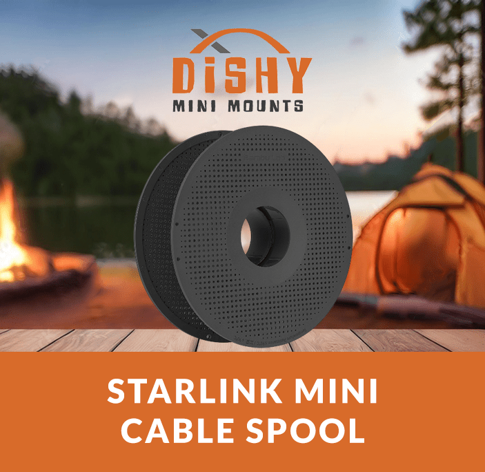 Cable Spool - for Starlink 15M Cable - Dishy Mini Mounts - Australia