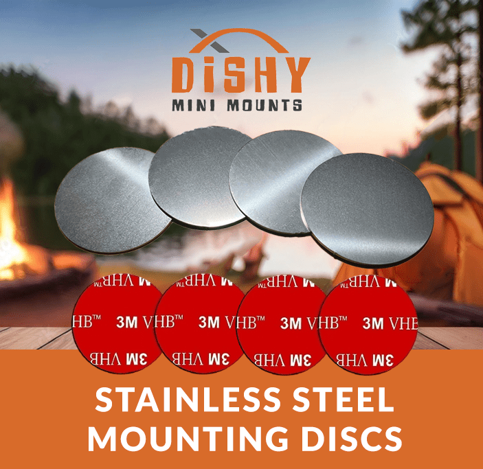 Stainless Mounting Disc Set (4) - Dishy Mini Mounts - Australia