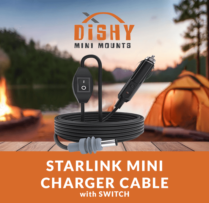 Starlink Mini DC - Car Charger SWITCH (3M) - Dishy Mini Mounts - Australia
