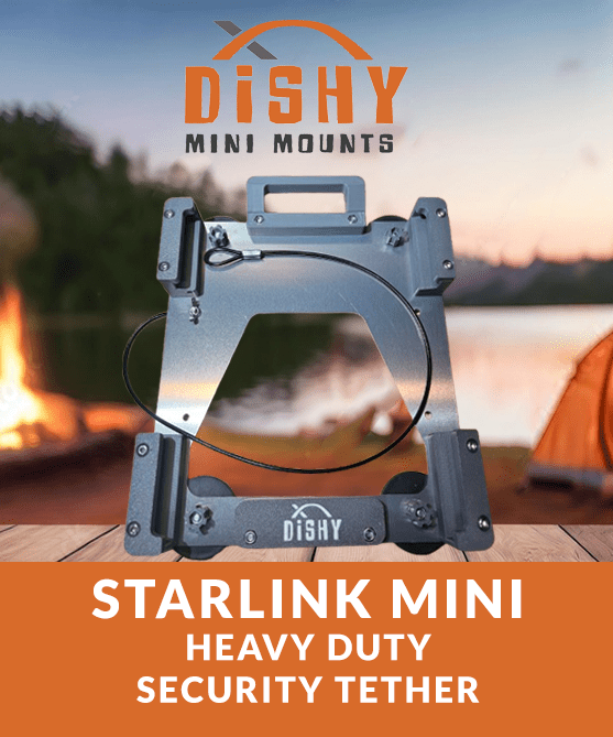 Starlink Mini - Extra Heavy Duty Security Tether - Dishy Mini Mounts - Australia