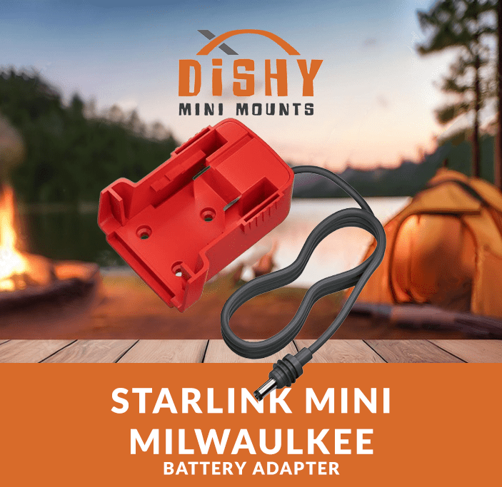 Starlink Mini Milwaukee Battery Adapter - Dishy Mini Mounts - Australia