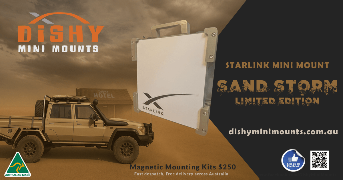 Starlink MIni Mounting Kit - (Sand Storm) - Dishy Mini Mounts - Australia