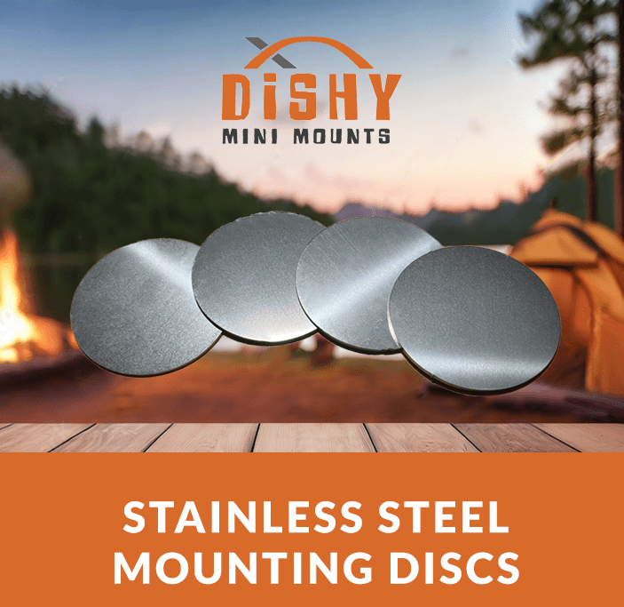 Stainless Mounting Disc Set (4) - Dishy Mini Mounts - Australia