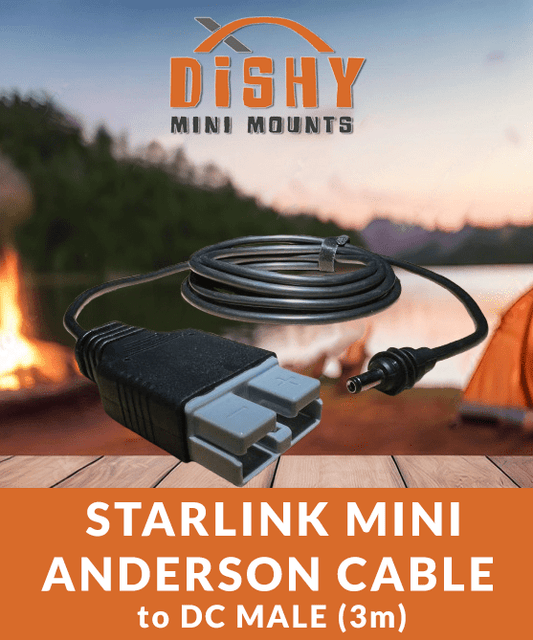 Starlink Mini - Anderson Plug to DC male adapter - Dishy Mini Mounts - Australia